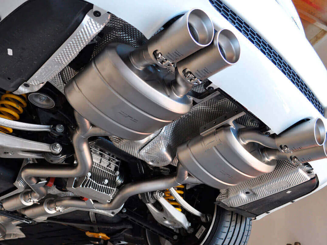 Установка глушителей